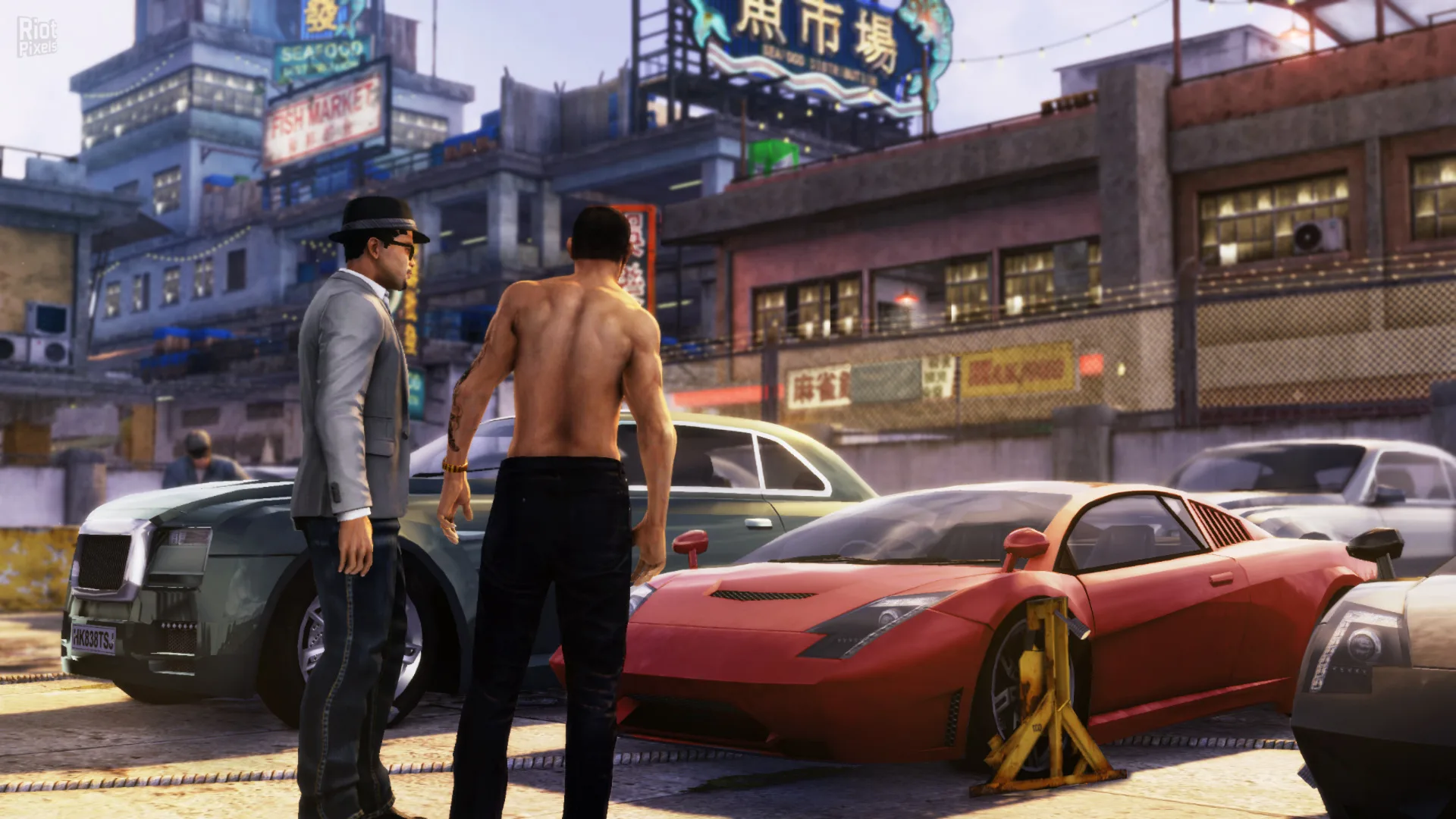Triad Wars beta screenshot - night market Hong Kong